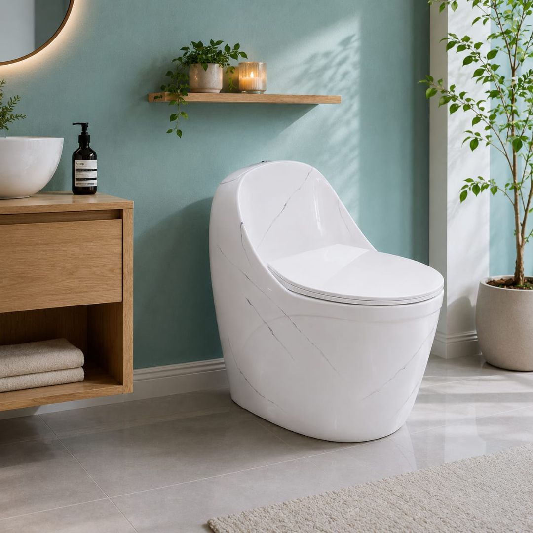 Sanitario Huevo Marble Calacata
